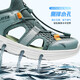 ANTA Children's Sandals Men's and Women's Shoes 2025 Summer New Breathable Water and Land Tracing Shoes Beach Shoes Men's Sage Green/Fish Eye Green-5 39 Shoe Inner Length 24.5cm
