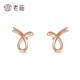 Laomiao S925 Silver Earrings with Bow Knot 02 Gift Bow Earrings/About 0.50g