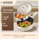 
SUPOR electric wok electric steamer electric cooking pot electric hot pot household multi-function steaming and stir-frying, one 4L multi-purpose pot CJ28A831 with steaming cage