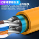 XMSJ Super Six Network Cable Gigabit Hochgeschwindigkeit Dual Aluminiumfolie Kupfer Cat6a Engineering Home Decoration Network Kabel Schild Grau QS6169 S6169