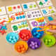 Xingtang Children's Early Education Toys Focus Hand-Eye Koordinationstraining Auswahl Perlen pflücken Perlen Baby Digital Montessori Number Operation pflücken Perlen + 210 Magnetpuzzle