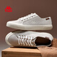 Kappa Herrenschuhe Leinwandschuhe für Männer 2025 Frühlings- und Sommer Neuem atmungsaktives vielseitige schuhschuhe dünne kedenresistente weiße schuh trendy pelican grau 44