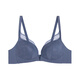 
Love spring and summer underwear for women, Jianyun, no steel ring, medium thick hidden holes, small breasts, gathered bra, AM17A701, Sapphire Blue V7B 70A