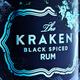 酷拉肯【送男生礼物】Kraken北海巨妖加香黑朗姆酒 Rum洋酒调酒基酒 【限量纪念款】21年荧光瓶 700mL