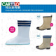 卡帝乐鳄鱼（CARTELO）新款秋冬时尚女式中筒雨靴水靴水鞋胶鞋韩版雨鞋女保暖套鞋大码 花色158+棉套 36