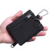Jiemo 2024 Neues Internet -Promi Mini Coin Wallet Card Bag Canvas Kleine Brieftasche Reißverschluss Außenbeutel Autoschlüssel Schwarze Einzelbeutel