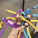Wuyixuan Saugnapfpokal Welpe vielseitiger Affe leuchtet Cartoon, das Kinder ausdehnen und zurückziehen Kinder Baby Bildung Eltern-Kind Interaktives Röhrchen Unziffelspielzeug. 1 in jedem Satz von jedem [4 Sets]