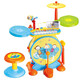 BAOI Children's Drum Toys Beat Musical Instruments Baby Music Jazz Drum Electronic Piano Beginners 1-3-6 years old 1601 Orange