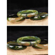 
Pang Donglai quality agate bracelet clearing goods and picking up green female emerald green Brazilian red white chalcedony micro flaw wide strip No. 679 agate bracelet inner diameter 62.3