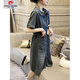 
Pierre cardin [1477 people praised] European station 2025 summer new loose large size denim dress for women mid-length S666 S 100Jin [Jin equals 0.5 kg]