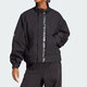 Adidas clover Frauenkleidung 2025 Frühling neuer Sportbekleidungskragen Kragen -Strickjacke Mode gewebte Windschutzjacke IB7374 Schwarz XS