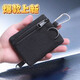 Jiemo 2024 Neues Internet -Promi Mini Coin Wallet Card Bag Canvas Kleine Brieftasche Reißverschluss Außenbeutel Autoschlüssel Schwarze Einzelbeutel