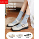 CLOLV KISS2025 NEUE SOCKS Damen-Mittelröhrchen-Socken im Frühjahr, Herbst und Winter Baumwolle niedliche japanische Retro-Stapel-Socken INS Trendy Socken 12806 Einen Größe (35-40 Größen), kaufen 2 Sets für fünf Yuan-Aussagen