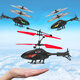
Remote-controlled aircraft helicopter children's mini drone charging drop-resistant induction aircraft elementary school toy boy classic blue helicopter official standard [with charging cable]