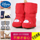 Disney Winter Soft Sohle verdickte Frauen 0-1 Jahre alte 3-6-9-12 Monate Jungen High-Top-Baumwollschuhe plus Samt warme Babyschuhe rote High-Top-Kuh-Kuh und Samt verdickte Rot 1 Paar Innere Länge 12,5 cm