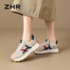 
ZHR casual shoes for women in autumn retro sports thick sole shoes for women to increase height and make them look slimming shoes for women G686E Milan 38