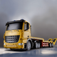 Remote control truck super heavy duty semi-trailer remote control flatbed truck towing trailer semi-trailer large truck toy boy and child 83 cm 9 channel remote control flatbed truck two large battery rechargeable batteries - Super resistant to play