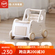 Bebel walker baby trolley anti-o-leg anti-rolling baby toddler walking artifact children's walking toddler gray [Train rope + dining plate + safety belt