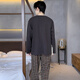 
Yalu pajamas men's spring and autumn pure cotton 2025 new men's home clothing set full cotton summer large size for outdoor wear NSALM-QZ9923 L (recommended 120-140Jin [Jin equals 0.5 kg])