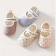 Calcetines de piso baby baby de algodón de algodón calcetines de primavera y otoño zapatos recién nacidos Velcro de cabeza ancha no deslizante para bebés suaves zapatos para niños pequeños y calcetines de polka rosa 1 par 1-2 años (l) tamaño 13