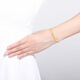 周六福黄金手链女双层圆珠手链足金999 计价AA072322 约5.83g 16+2cm 