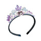 ENRMIIV Crown Children's Headband Frozen Headband Elsa Princess Crown Hairpin Girls Kuromi Melody Hairband 3# Purple Kuromi Crystal Crown Hairband