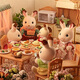 森贝儿家族（Sylvanian families） 日版巧克力兔妈妈 过家家玩具玩偶套装 七夕情人节礼物