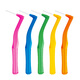 Yijijie L-shaped interdental brush imported stainless steel wire orthodontic interdental brush to correct braces tooth gap brush interdental brush 0.7MM [fine tooth gap] 20 pieces