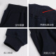布恩普男童运动裤深蓝女童卫裤棒球服儿童校裤夏季小学生校服裤子藏青色 藏青色加厚春款【直筒款】677B 160 cm