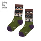 
jnby by JNBY Jiangnan cloth children's clothing, cotton high-tube socks, fashionable, cute and cute autumn and winter girls and children 6O9N12610 347/green color mixed colors 10-13 years old