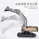 汇纳玩具（HUI NA TOYS）汇纳22通道合金遥控挖掘机592电动装载车铲车工程车模型儿童玩具 9通道遥控工程货柜卡车(橙绿) 6 中配原装两组充电电池+终身保修