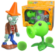 
Plant vs. Zombie Toys 2 Pea Shooter Model Figure Full Set Can Be Ejected Soft Dolls 6-10 Years Old Children's Toy Boy 686-1 (Coconut Cannon Set)