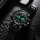 Peak Watch Men's Waterproof Student Luminoso Student Multifuncional Electronic Watch Students High School Temperament Fashion Casual Sports Watch YB14117J2 [blanco y negro]