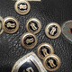 Special-shaped pattern trendy British denim buckle badge button cufflinks skirt trouser buttons jacket top metal buttons sand gold black 20mm 5 pcs