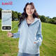 Baleno hooded trendy sweatshirt for women in 2025 spring and autumn new casual small sports cardigan Korean atmosphere clothing