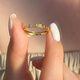 Popu simple 18K gold full circle love ring for women, versatile color gold tail ring, couple ring, holiday gift for women, 18k love couple ring, please note the size when placing an order