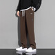 Lustige NASA Lose große Hosen für Herren Frühling und Herbst neue Sportarten Straight Casual Hosen plus Fett plus trendige Fetthosen schwarz 2xl (130-145jin [Jin gleich 0,5 kg])