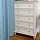Pleifujiasen American Wood Wood Coffre d'armoire European Style Coffre d'armoire chambre principale Cabinet de rangement de chambre principale Salon Long Multi-Thayer Drawer Cabinet Ivory White Nine Nine Fabst of Cabinet [1800x450x1050]