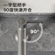 卫浴 加长嘴洗手盆浴室洗脸池家用快开单冷面盆水龙头76033 76033-719/HBS-1枪灰冷快开龙头