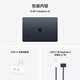 Apple/苹果【国家补贴】AI笔记本/2025款MacBookAir 15英寸M4(10+10核)16G 256G午夜色电脑MW1L3CH/A