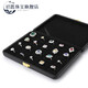 
Shien Light Luxury Jewelry Box High-end Leather Wedding Gift Ring Necklace Earring Storage Box Jewelry Display Box Ring Pendant/Necklace Box H15605