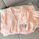 Cat Men Pyjamas pour les femmes au printemps et à l'automne Xinjiang Cotton Gauze Pantalons à manches longues 2025 Nouveaux vêtements de maison cardigan été 826 # Small Cherry # Long à manches + pantalon recommandé 100-120jin [Jin est égal à 0,5 kg] l