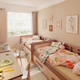 
Colorful elements [customizable] Children's bed Solid wood boy and girl with guardrail single bed splicing bed Teenager bed 1.5m bed Children's bed + double pump + 6CM coconut brown mattress 1050*1900