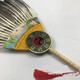 Zhizhou Zhuge Kongming fan large feather fan Bagua Zhuge Liang goose feather fan craft fan handmade dance