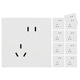 Schneider Elektrisch falsch ausgerichtet Fünf-Loch-Steckdose zehn-lag-Paket 86-Typ Wall Switch Socket Panel Set Huan Yue Qingyi White