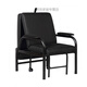 Dutting midi chaise, lit et chaise, lit pliant de bureau à double usage, compact, plat à plat, lit pliant de bureau à double usage, surface en cuir PU noir, C-5009