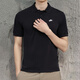 Nike (Nike) Shirt Polot à manches à manches à manches courtes 25 T-shirt sportif décontracté à manches courtes à manches courtes à manches courtes FN3895 / Coton pur / Skin-Friply et confortable Black M (170) 88A