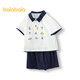 Balabala bébé à manches courtes Summer Boy Polo Polo Set 2025 Fashion Trendy and Cool 209225119102