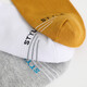 
Jewish new solid color simple and comfortable versatile boat socks men's socks (3 pairs) LY D light gray/light gray/white 6629 3 pairs, single size