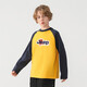 Jeep Kinderkleidung Jungen T-Shirt 2025 Frühling und Herbst neue Kindermädchen Langarm mittlerer und großer Kinder vielseitig einfache lässige langen Särme Nt3892 m weiß 170 cm [Vorgeschlagene Höhe 165-175]